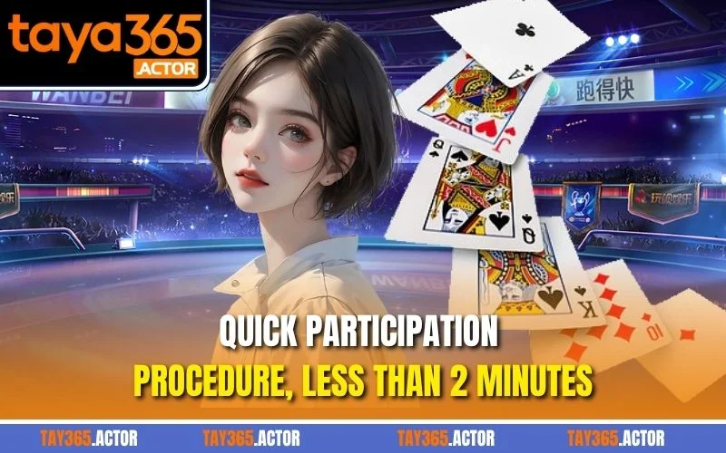 Quick participation procedure, less than 2 minutes